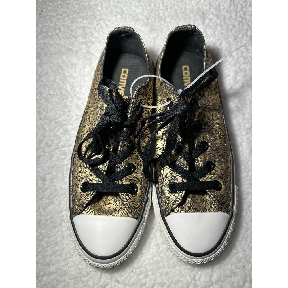 Limited Edition Converse All Star low-top Gold Black Tiger‎ Head Women's 6 Men 4